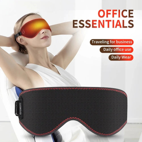 Masca premium pentru relaxarea ochilor, neagră și moale, de la AC Store, pentru reducerea oboselii și relaxare oculară.