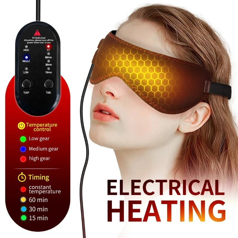 Masca premium pentru relaxarea ochilor, neagră, din material moale, folosită pentru relaxare și reducerea oboselii ochilor.